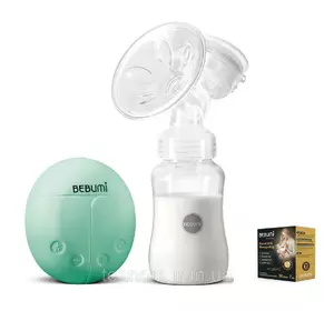 Электрический  молокоотсос Bebumi BS Eco (A green) с силиконовой соской + пакеты для хранения грудного молока Электрический  молокоотсос Bebumi BS Eco (A green) с силиконовой соской + пакеты для хранения грудного молока