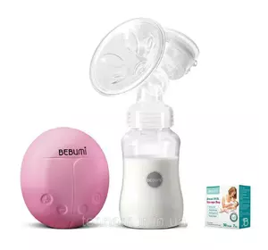 Электрический  молокоотсос Bebumi BS Eco (A pink) с силиконовой соской + пакеты для хранения грудного молока Электрический  молокоотсос Bebumi BS Eco (A pink) с силиконовой соской + пакеты для хранения грудного молока