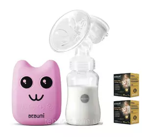 Электрический  молокоотсос Bebumi BS Eco (B pink) с силиконовой соской + пакеты для хранения грудного молока Электрический  молокоотсос Bebumi BS Eco (B pink) с силиконовой соской + пакеты для хранения грудного молока