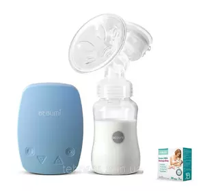 Электрический  молокоотсос Bebumi BS Eco (C blue) с силиконовой соской + пакеты для хранения грудного молока Электрический  молокоотсос Bebumi BS Eco (C blue) с силиконовой соской + пакеты для хранения грудного молока