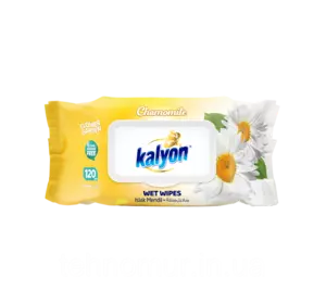 Влажные салфетки Kalyon Chamomile Ромашка 120 шт з клапаном Влажные салфетки Kalyon Chamomile Ромашка 120 шт з клапаном