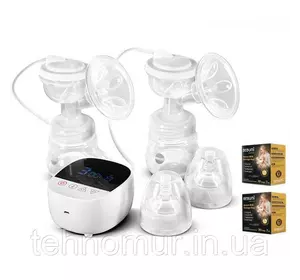 Электрический двойной двухфазный  молокоотсос Bebumi BD1 (white) с силиконовой соской + пакеты для молока Электрический двойной двухфазный  молокоотсос Bebumi BD1 (white) с силиконовой соской + пакеты для молока