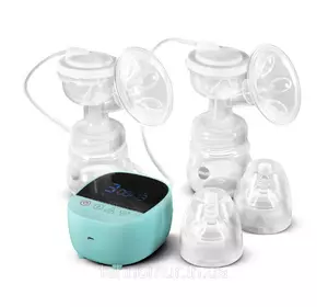 Электрический двойной двухфазный  молокоотсос Bebumi BD1 (blue) с силиконовой соской Электрический двойной двухфазный  молокоотсос Bebumi BD1 (blue) с силиконовой соской