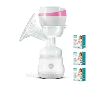 Электрический двухфазный  молокоотсос Bebumi BS1 (pink) с силиконовой соской + пакеты для хранения молока Электрический двухфазный  молокоотсос Bebumi BS1 (pink) с силиконовой соской + пакеты для хранения молока