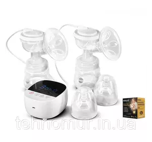 Электрический двойной двухфазный  молокоотсос Bebumi BD1 (white) с силиконовой соской + пакеты для молока Электрический двойной двухфазный  молокоотсос Bebumi BD1 (white) с силиконовой соской + пакеты для молока