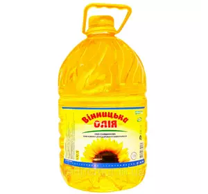 Масло подсолнечное рафинированное ТМ Винницкое, 10л Масло подсолнечное рафинированное ТМ Винницкое, 10л