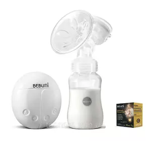 Электрический  молокоотсос Bebumi BS Eco (A white) с силиконовой соской  + пакеты для хранения грудного молока Электрический  молокоотсос Bebumi BS Eco (A white) с силиконовой соской  + пакеты для хранения грудного молока
