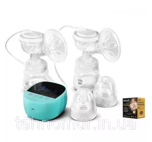 Электрический двойной двухфазный  молокоотсос Bebumi BD1 (blue) с силиконовой соской + пакеты для молока Электрический двойной двухфазный  молокоотсос Bebumi BD1 (blue) с силиконовой соской + пакеты для молока