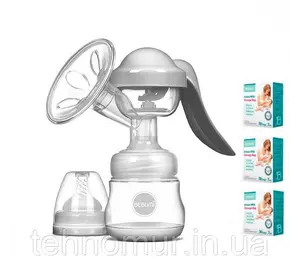 Ручной молокоотсос Bebumi BM Pro (white) + силиконовая массажная насадка + пакеты для хранения грудного молока Ручной молокоотсос Bebumi BM Pro (white) + силиконовая массажная насадка + пакеты для хранения грудного молока