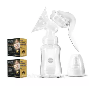 Ручной молокоотсос Bebumi BM1 + пакеты для хранения грудного молока Bebumi Pro 60 штук Ручной молокоотсос Bebumi BM1 + пакеты для хранения грудного молока Bebumi Pro 60 штук