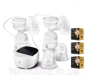 Электрический двойной двухфазный  молокоотсос Bebumi BD1 (white) с силиконовой соской + пакеты для молока Электрический двойной двухфазный  молокоотсос Bebumi BD1 (white) с силиконовой соской + пакеты для молока