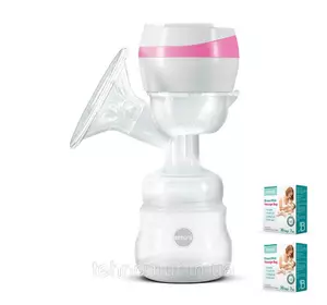 Электрический двухфазный  молокоотсос Bebumi BS1 (pink) с силиконовой соской + пакеты для хранения молока Электрический двухфазный  молокоотсос Bebumi BS1 (pink) с силиконовой соской + пакеты для хранения молока